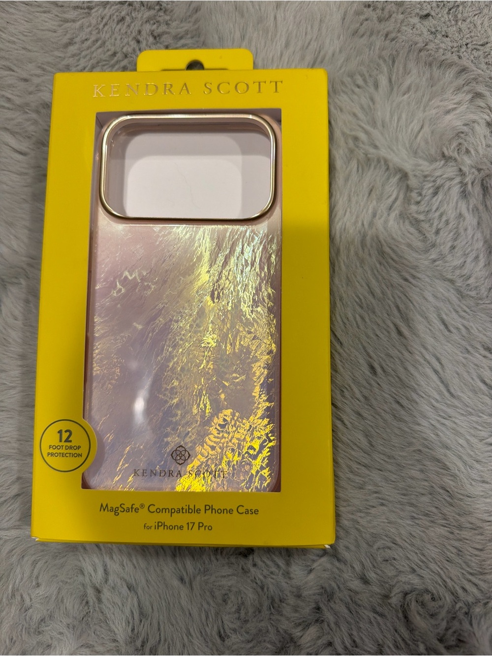 iPhone 17Pro Kendra Scott Iridescent Pink MagSafe Compatible Phone Case